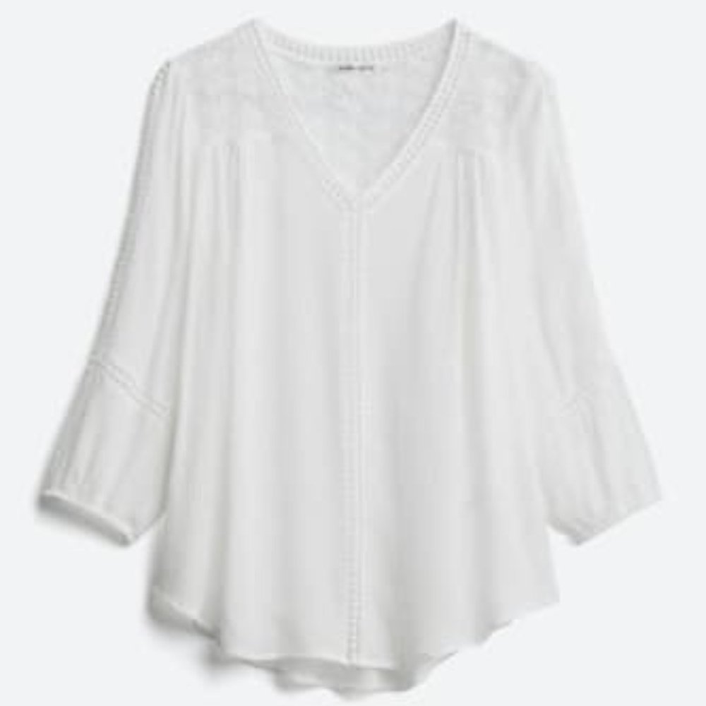 Crochet Top - Size Medium - White